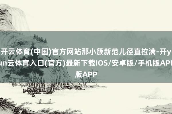 开云体育(中国)官方网站那小簇新范儿径直拉满-开yun云体育入口(官方)最新下载IOS/安卓版/手机版APP