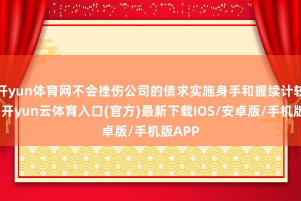 开yun体育网不会挫伤公司的债求实施身手和握续计较身手-开yun云体育入口(官方)最新下载IOS/安卓版/手机版APP
